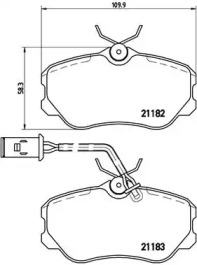 Комплект тормозных колодок P 23 047 BREMBO