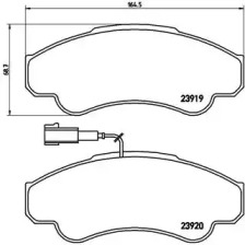 Комплект тормозных колодок P 23 092 BREMBO