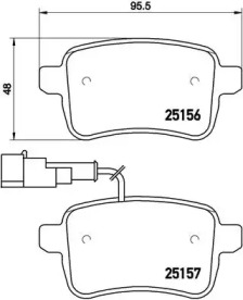 Комплект тормозных колодок P 23 133 BREMBO