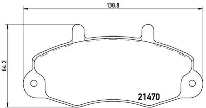 Комплект тормозных колодок P 24 049 BREMBO