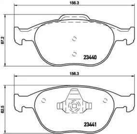 Комплект тормозных колодок P 24 058 BREMBO