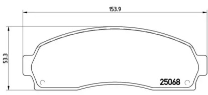 Комплект тормозных колодок P 24 081 BREMBO