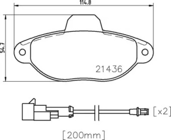 Комплект тормозных колодок P 24 147 BREMBO