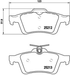 Комплект тормозных колодок P 24 148 BREMBO