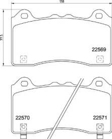 Комплект тормозных колодок P 24 202 BREMBO