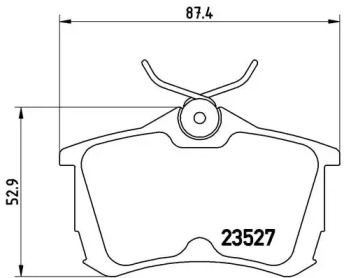 Комплект тормозных колодок P 28 030 BREMBO