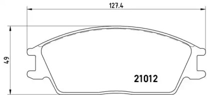 Комплект тормозных колодок P 30 001 BREMBO