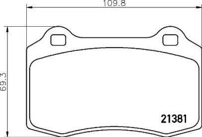 Комплект тормозных колодок P 36 020 BREMBO