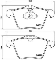 Комплект тормозных колодок P 36 027 BREMBO