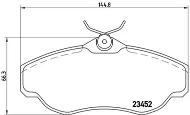 Комплект тормозных колодок P 44 008 BREMBO