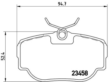 Комплект тормозных колодок P 44 009 BREMBO