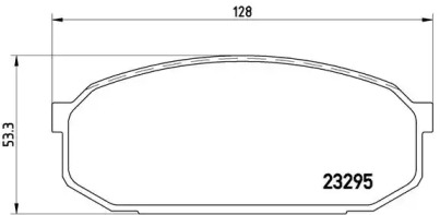 Комплект тормозных колодок P 49 022 BREMBO