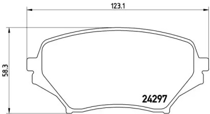 Комплект тормозных колодок P 49 043 BREMBO