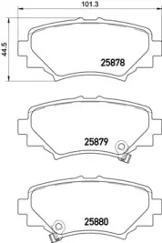 Комплект тормозных колодок P 49 049 BREMBO