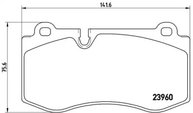 Комплект тормозных колодок P 50 074 BREMBO