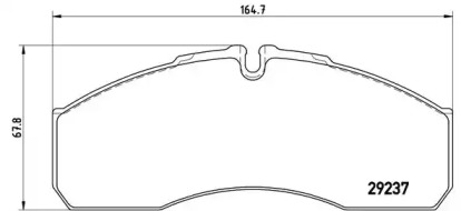 Комплект тормозных колодок P 50 083 BREMBO