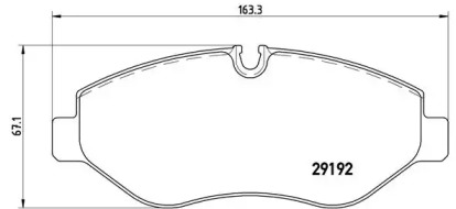 Комплект тормозных колодок P 50 085 BREMBO