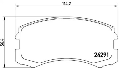 Комплект тормозных колодок P 54 041 BREMBO