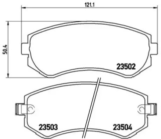 Комплект тормозных колодок P 56 039 BREMBO