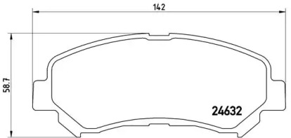 Комплект тормозных колодок P 56 062 BREMBO