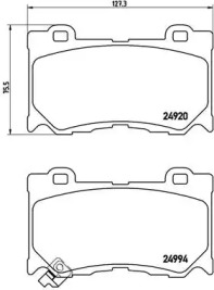 Комплект тормозных колодок P 56 089 BREMBO