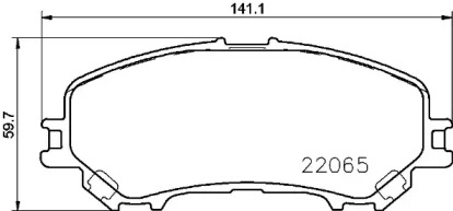 Комплект тормозных колодок P 56 100 BREMBO