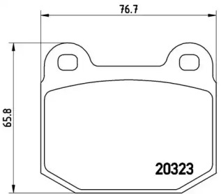 Комплект тормозных колодок P 59 004 BREMBO