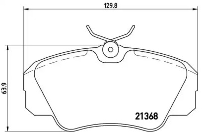 Комплект тормозных колодок P 59 016 BREMBO