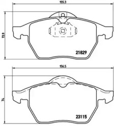 Комплект тормозных колодок P 59 022 BREMBO