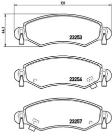 Комплект тормозных колодок P 59 035 BREMBO