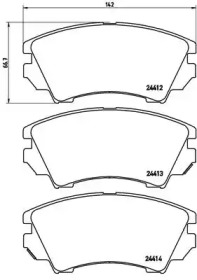 Комплект тормозных колодок P 59 055 BREMBO