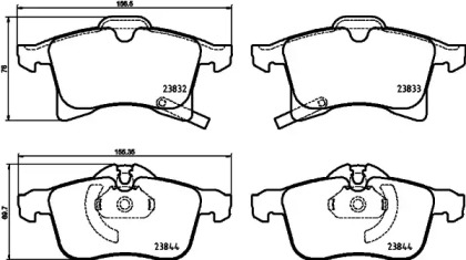 Комплект тормозных колодок P 59 089 BREMBO