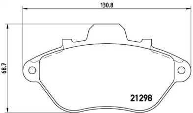 Комплект тормозных колодок P 61 039 BREMBO