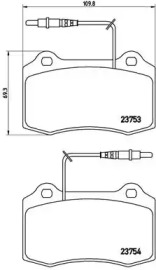 Комплект тормозных колодок P 61 064 BREMBO