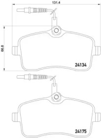 Комплект тормозных колодок P 61 109 BREMBO