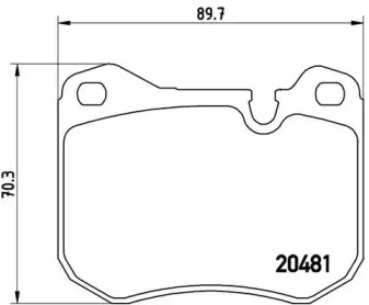 Комплект тормозных колодок P 65 002 BREMBO