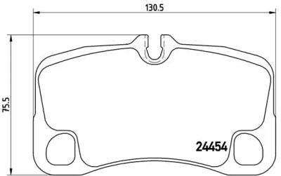 Комплект тормозных колодок P 65 013 BREMBO