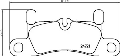 Комплект тормозных колодок P 65 030 BREMBO