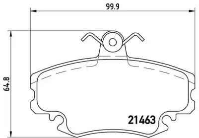 Комплект тормозных колодок P 68 038 BREMBO