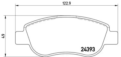 Комплект тормозных колодок P 68 049 BREMBO