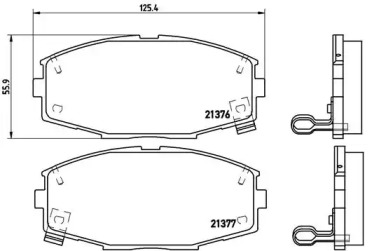 Комплект тормозных колодок P 83 020 BREMBO