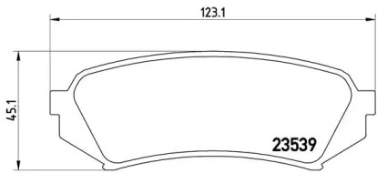 Комплект тормозных колодок P 83 049 BREMBO