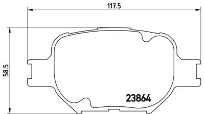 Комплект тормозных колодок P 83 054 BREMBO