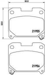 Комплект тормозных колодок P 83 091 BREMBO