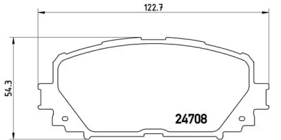 Комплект тормозных колодок P 83 101 BREMBO