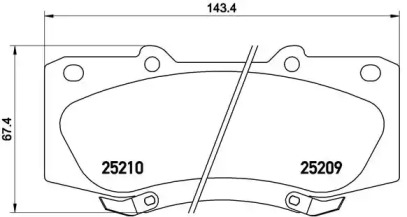 Комплект тормозных колодок P 83 140 BREMBO