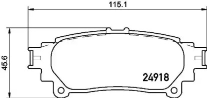 Комплект тормозных колодок P 83 152 BREMBO