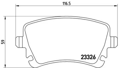 Комплект тормозных колодок P 85 083 BREMBO