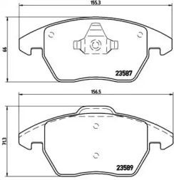 Комплект тормозных колодок P 85 105 BREMBO