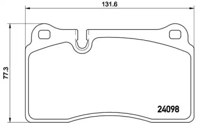 Комплект тормозных колодок P 85 110 BREMBO